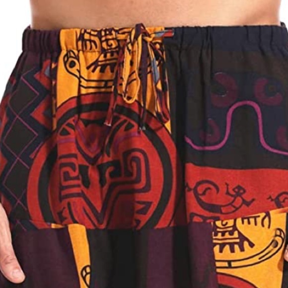 BRAND NEW UNISEX TRENDY BOHO/ GYPSY/ HIPPIE STYLE YOGA PANTS NWT - Picture 7 of 8